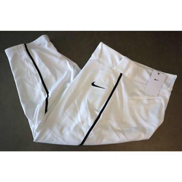 Nike BQ9021-106 Men's Sz XL White Vapor Select High Piped Baseball 3/4 Pants - Picture 8 of 9